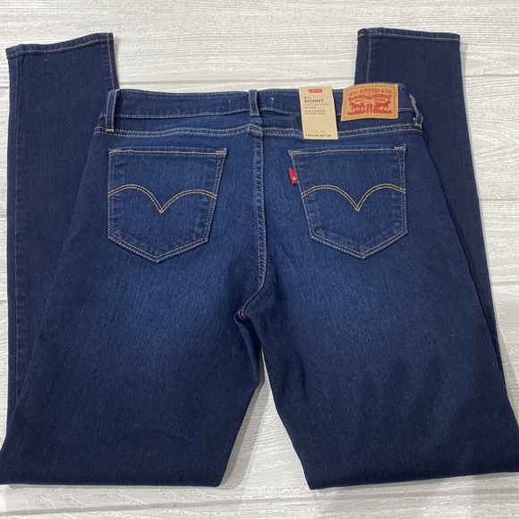 Levi’s 711 Skinny Mid Rise Slim Jeans Size 4 Medium - Picture 7 of 7